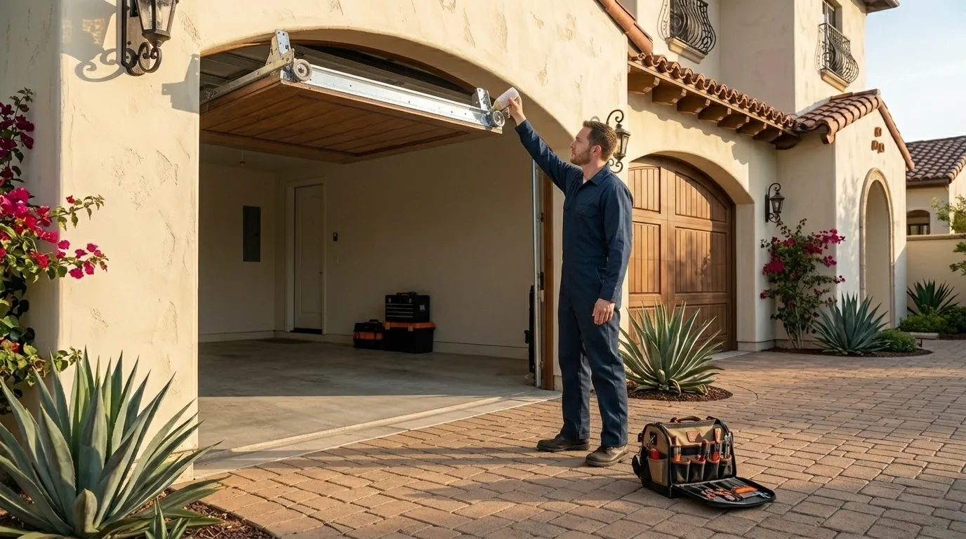 Garage door service call in Oklahoma City, OK